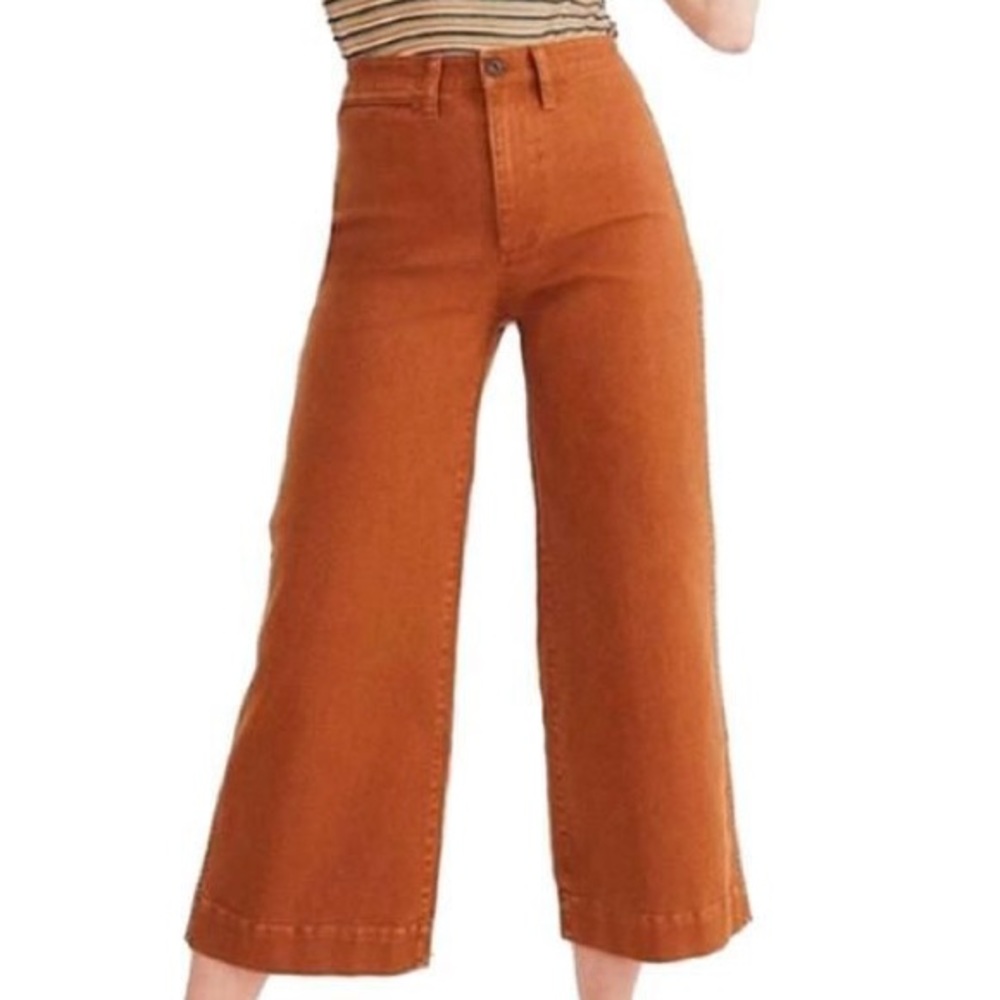 Madewell Tall Emmett Wide-Leg Crop Pants 27T